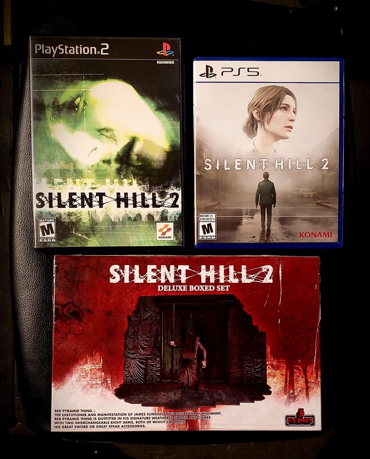 Silent Hill 2 Ps2 And Ps5 Game + Mezco Toyz Silent Hill 2 Deluxe Figure