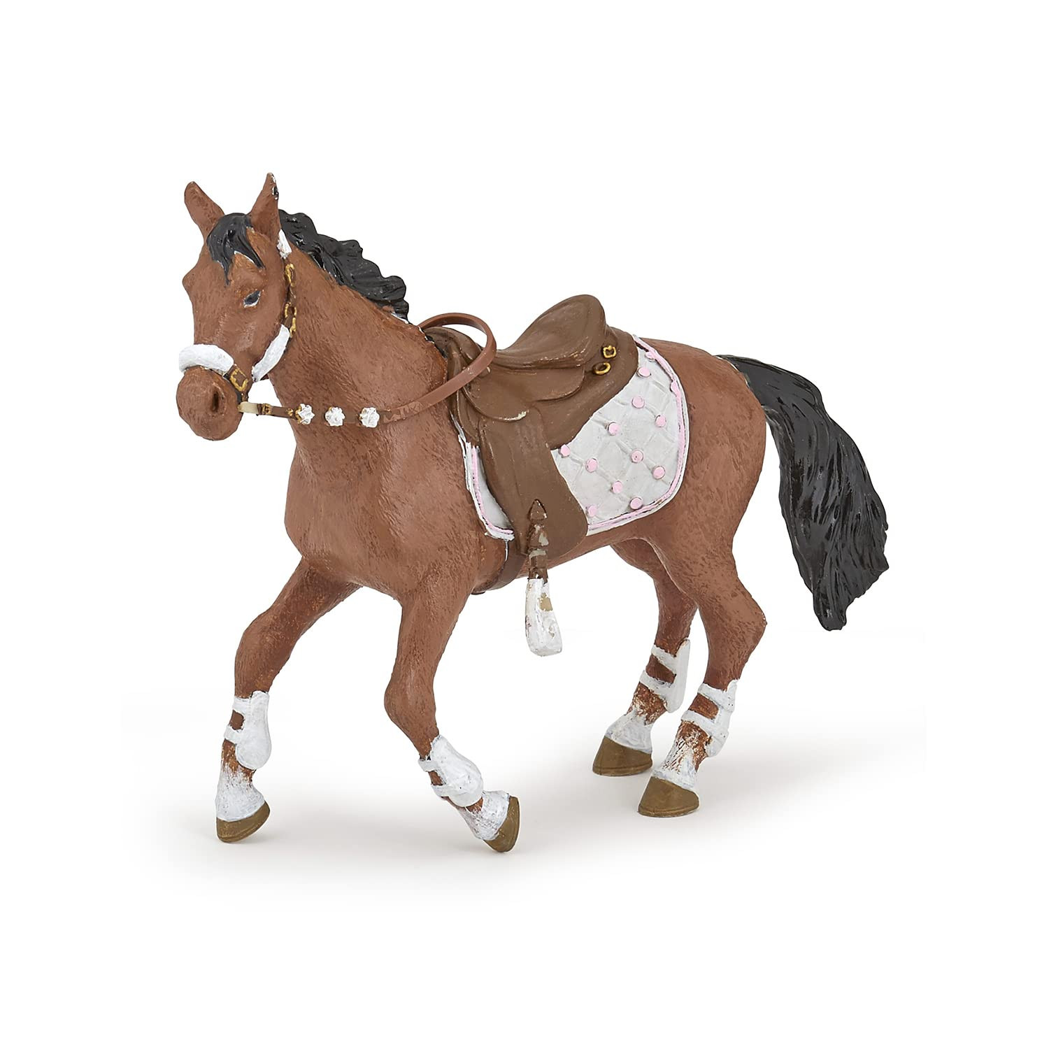 Papo Winter Rider&rsquo;s Horse Hand Painted Figurine – Heirloom Quality Collectible