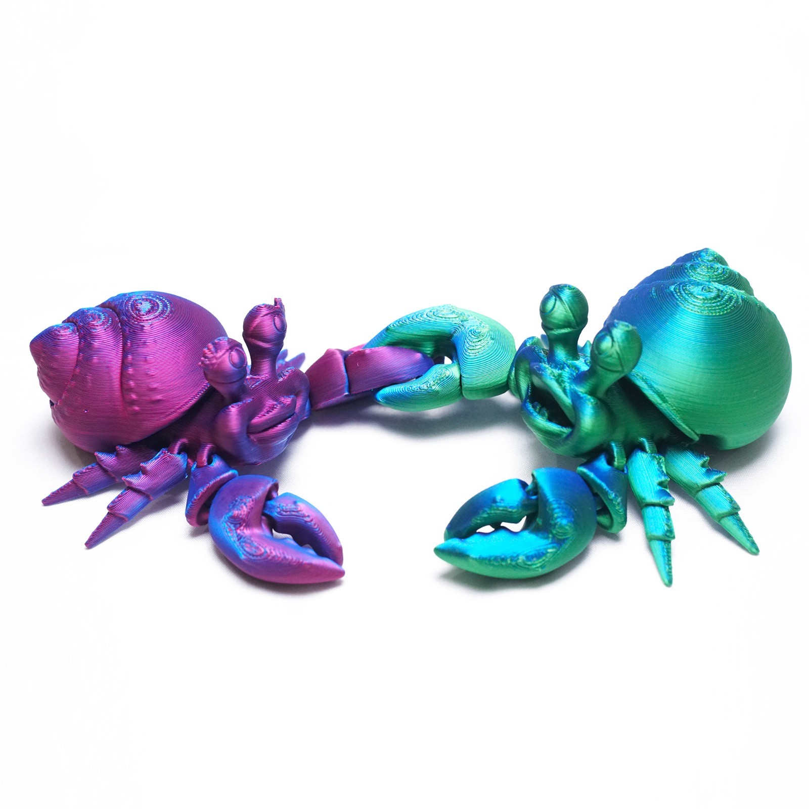 3D Printed Hermit Crab Model,Articulated Animals figure,Fidget Toys Home Decor
