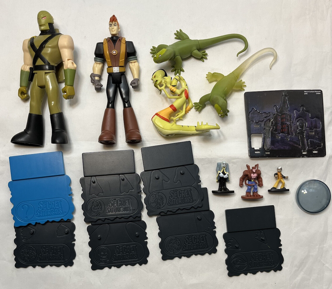 Vintage Cartoon Network Secret Saturdays Action Figure Lot Cryptid Mattel