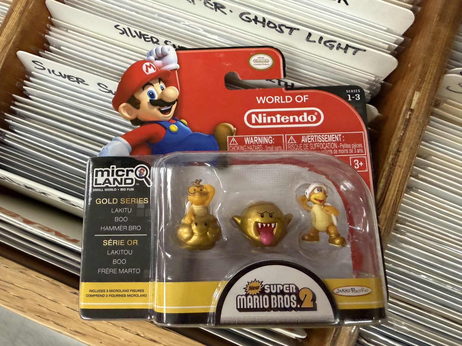 Lakitu, Boo, Hammer Bro 3-Pack World Of Nintendo Gold Series 1-3 Figure Sealed