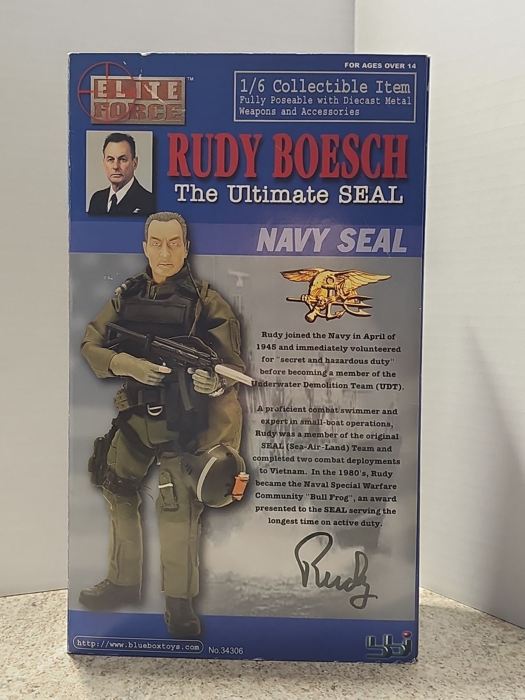 Blue Box Toys Elite Force Rudy Boesch Iltimate Seal 1/6 12&Prime; Action Figure Set