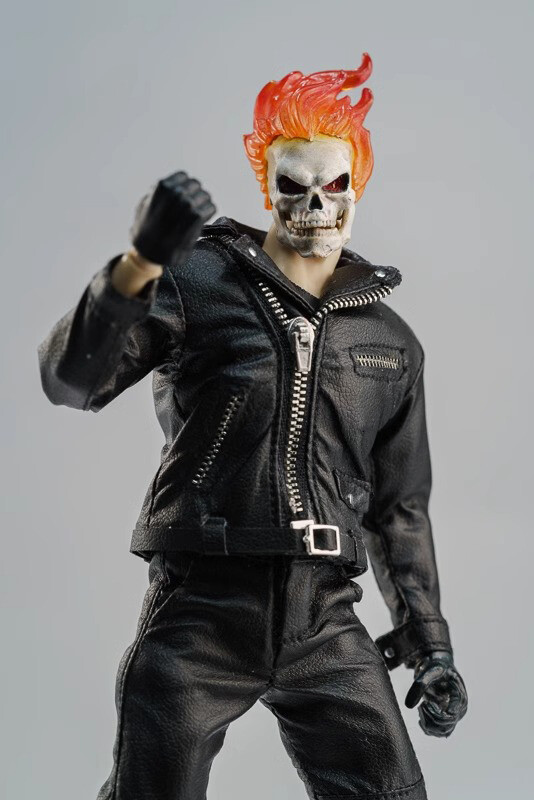 1/12 black Leather Jacket & pants set for 6&Prime; figure SHF Nota Mezco MixMax ❶USA❶