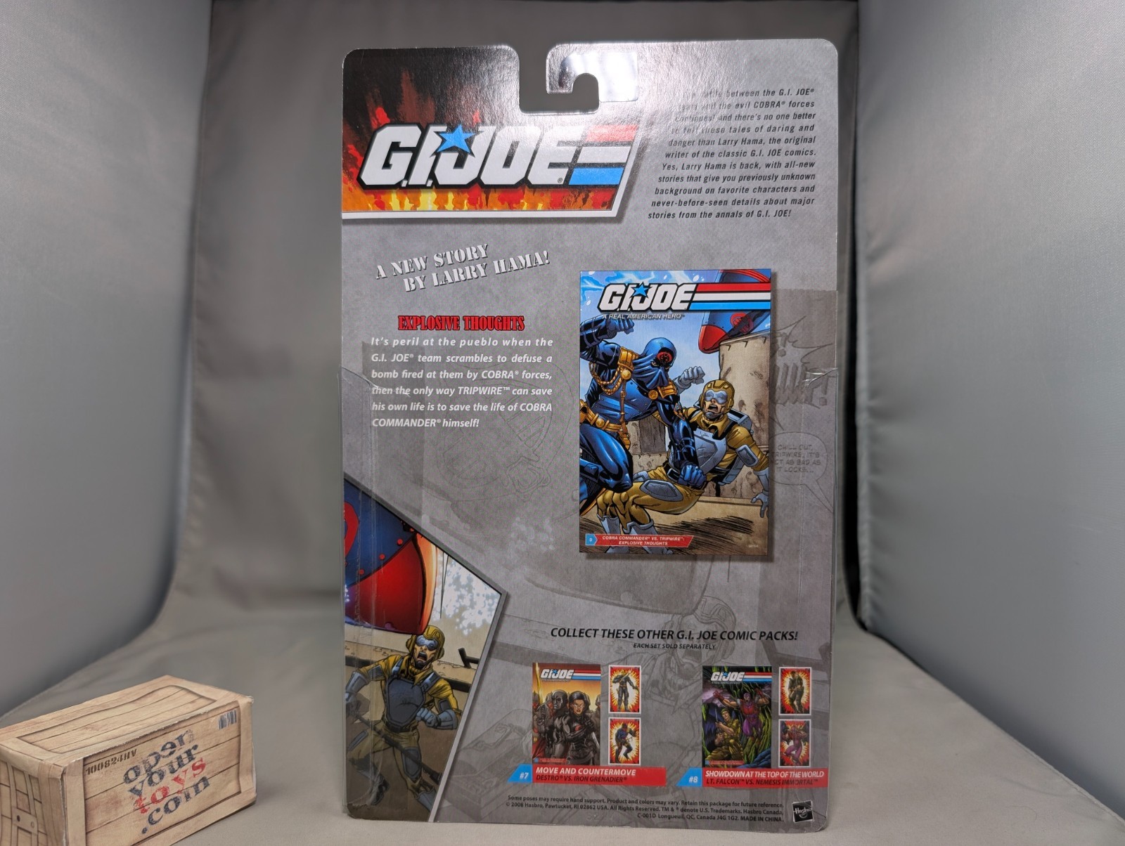 New GI Joe Comic Pack Cobra Commander and Tripwire Figures 25th Anniversary