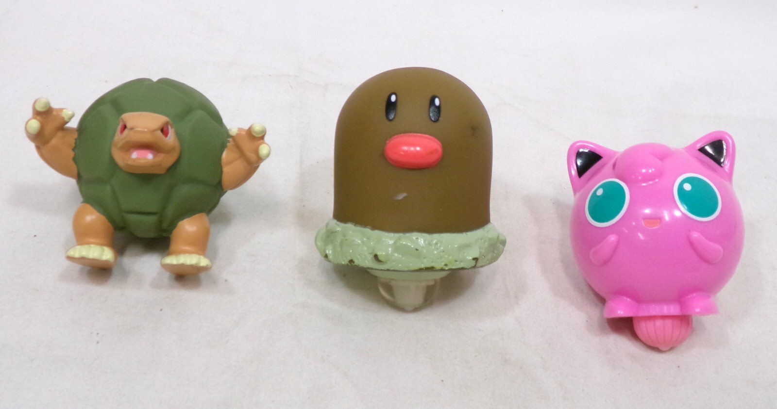 Burger King Kellogs Pokemon Rev Battle Tops Lot of 3 Jigglypuff Golem Diglett
