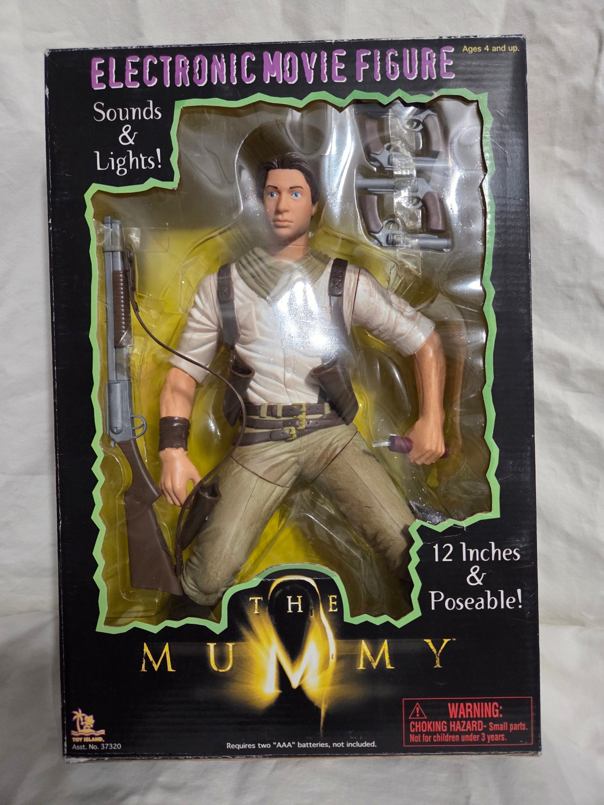 THE MUMMY ELECTRONIC 12&Prime; MOVIE FIGURE Toy Island NEW in Box.