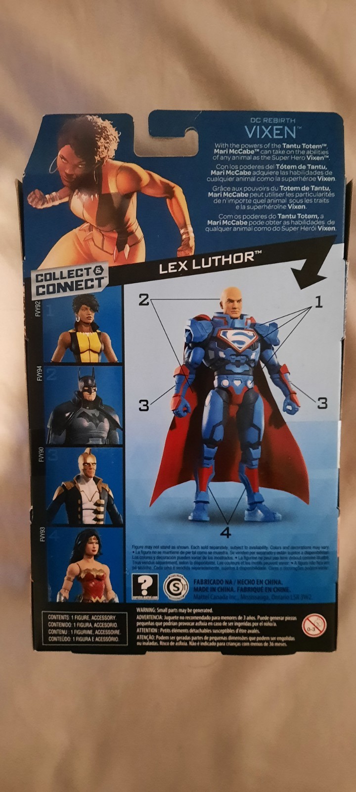 DC Multiverse Vixen Lex Luthor BAF Mattel Collect and Connect NIB