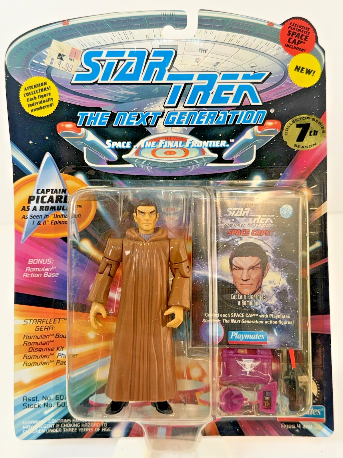 1994 Playmates – Star Trek: The Next Generation – Capt. Picard as Romulan – NEW