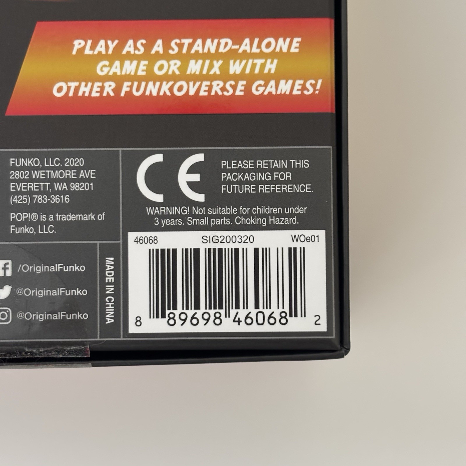 Funkoverse Back to the Future Strategy Board Game English Version Open Box