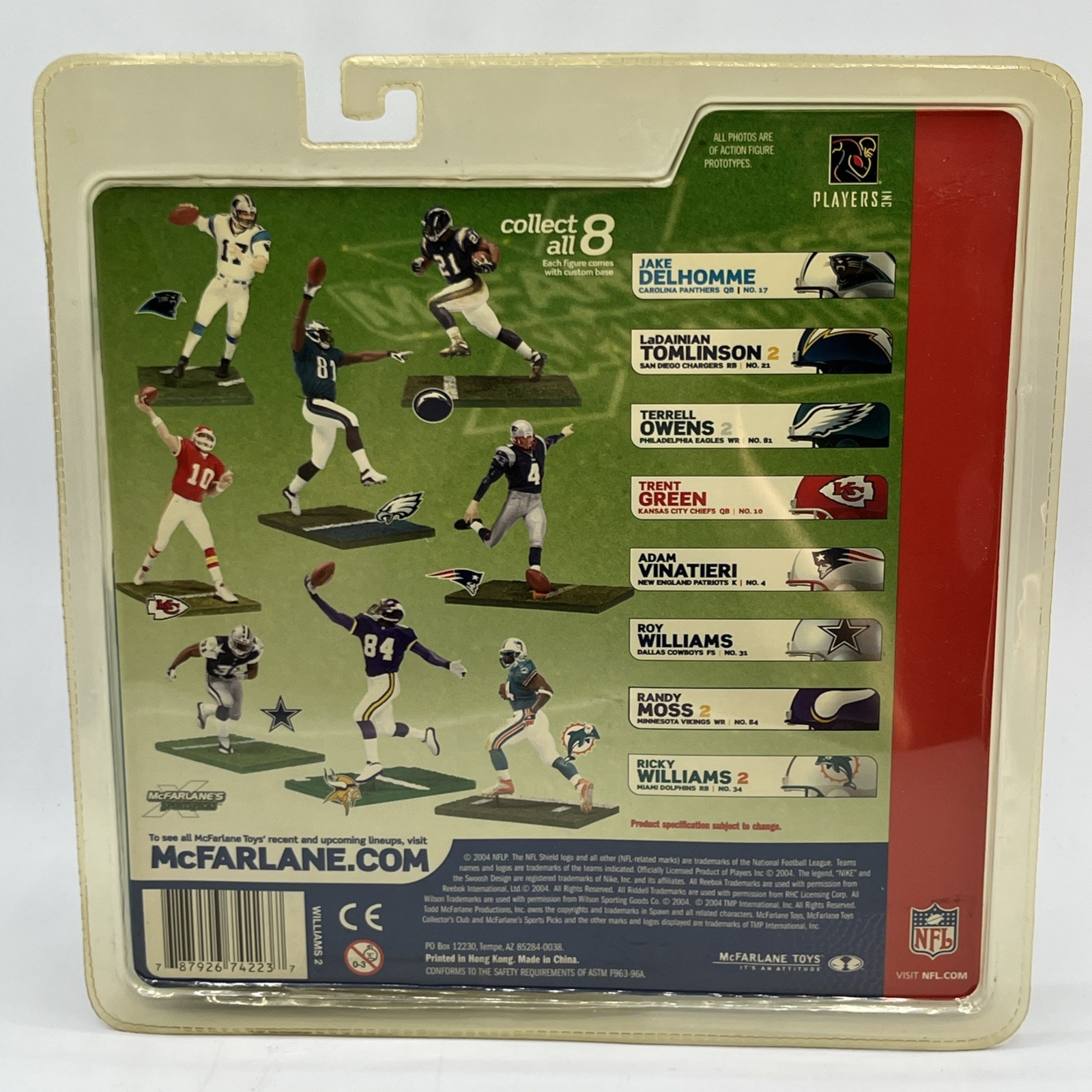 2004 McFarlane Ricky Williams Miami Dolphins Orange Variant Figure YPS Opener