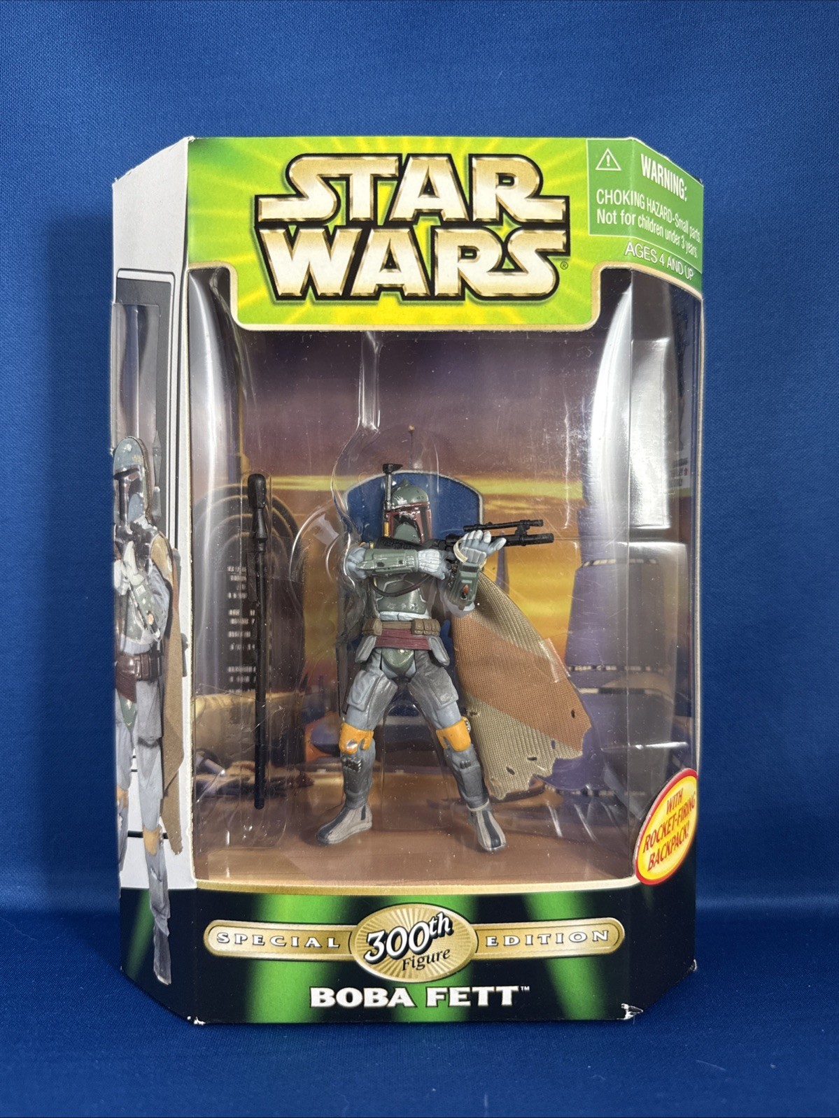 New! Star Wars Power of the Force: Boba Fett 300th Special Edition Rocket Firing