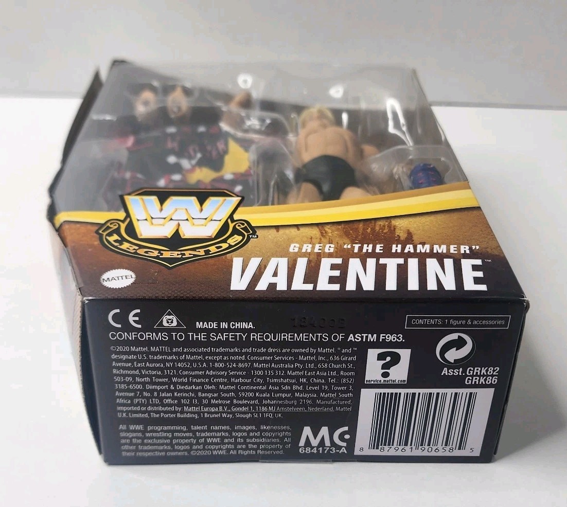 WWE Elite Legends – Greg “The Hammer” Valentine Figure – Series 7 – Mattel 2020
