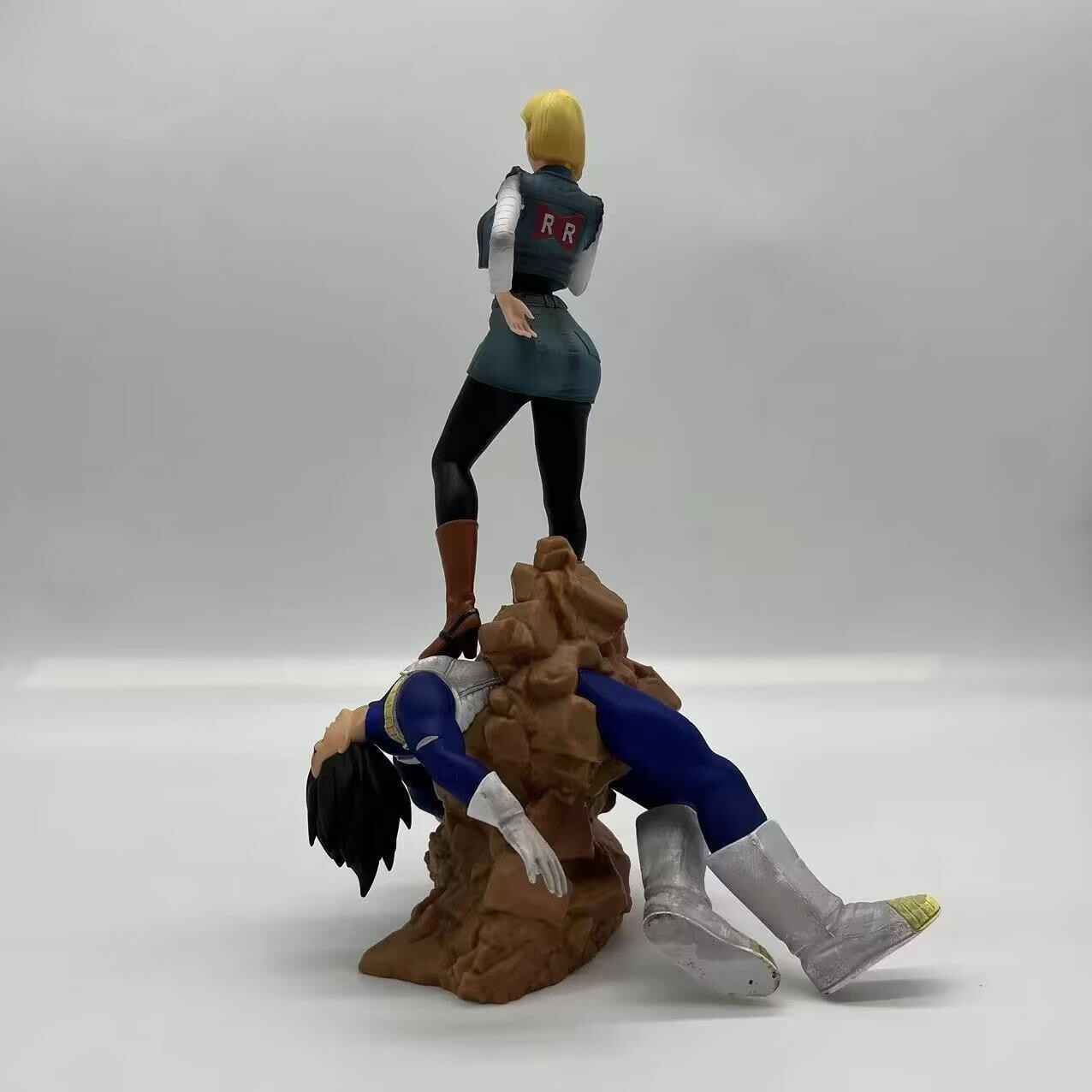 Dragon Ball Z Android 18 Vs Vegeta Anime Figure Gk Statue Model Pvc Doll Toys