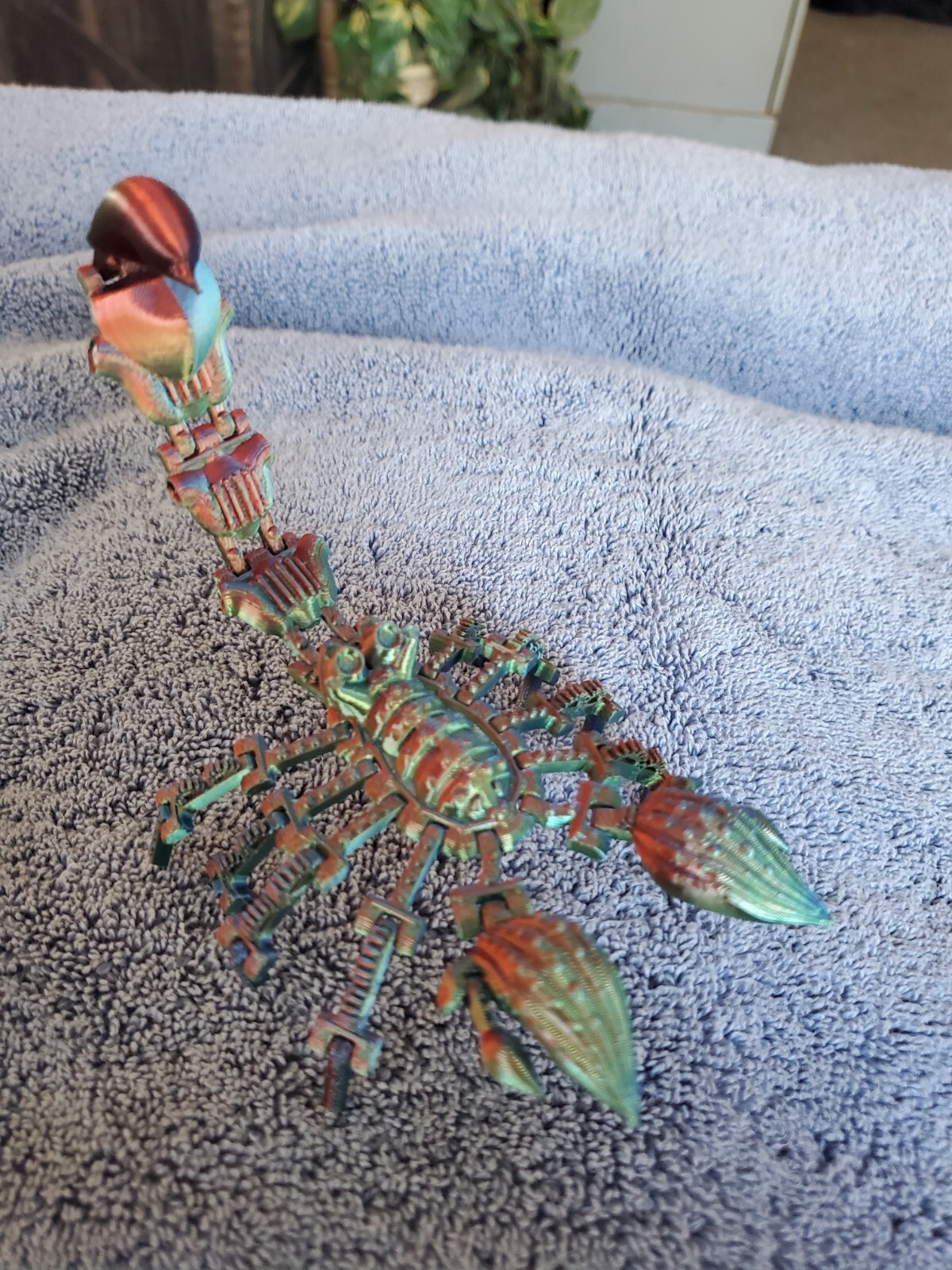 3D PPRINTED~ ARTICULATED~ PUNK SCORPION ~ 7.2 INCHES LONG
