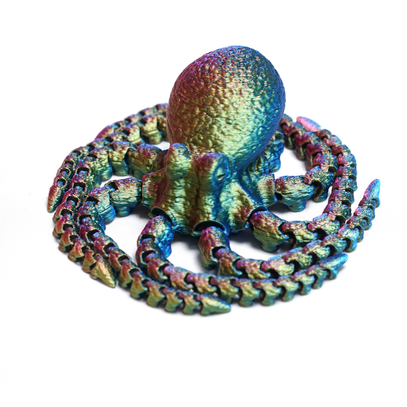 7.1inch 3D Printed Octopus Model,Articulated Animals Figure,Toys Home Decor