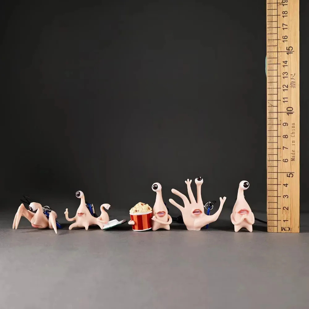 5Pcs Weird Creature PVC Figurines Blind Box Collectible Toy For Home Decoration