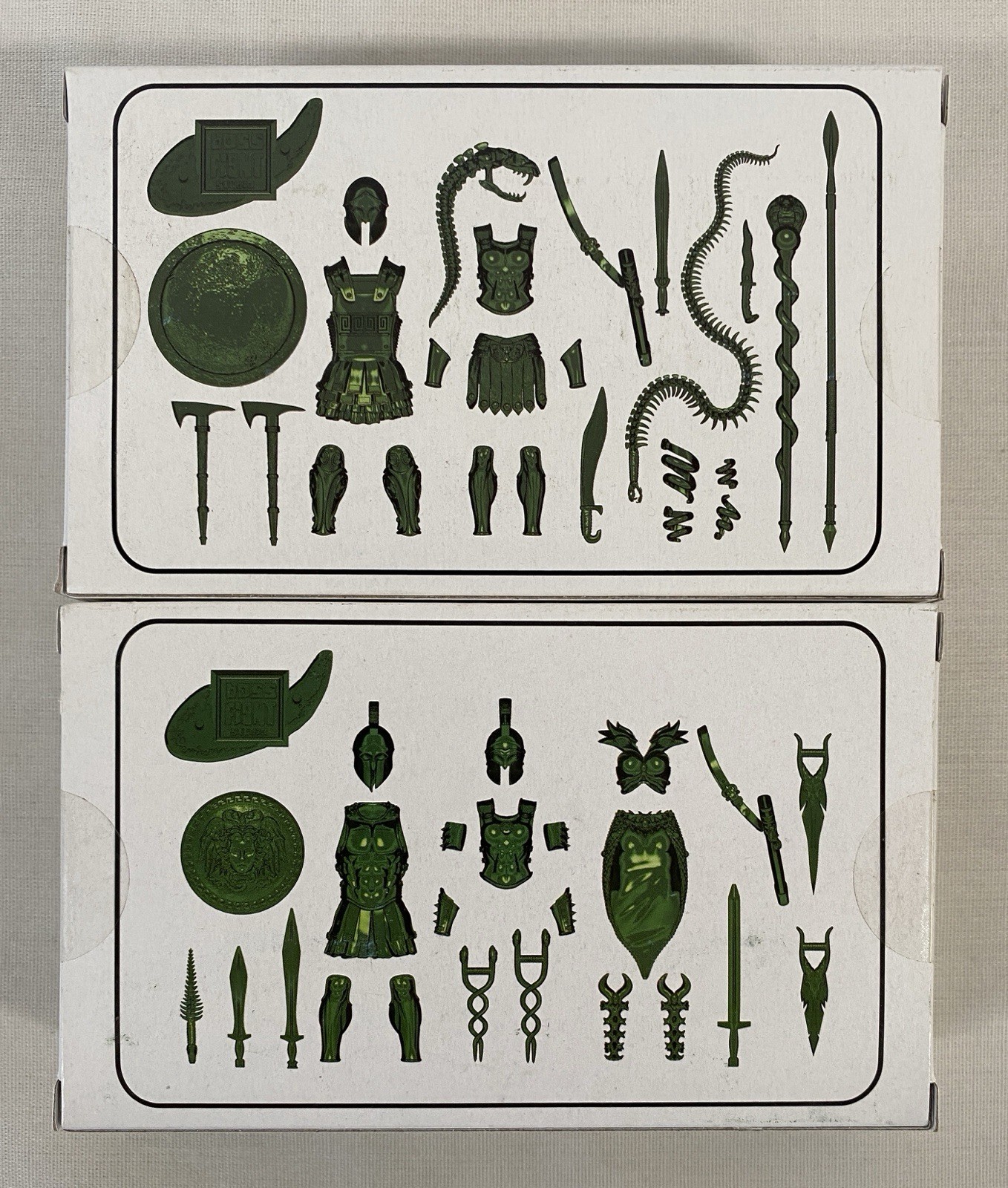Vitruvian H.A.C.K.S. 1:18 Accessory Set Emerald Green A & B Greek Character Kit