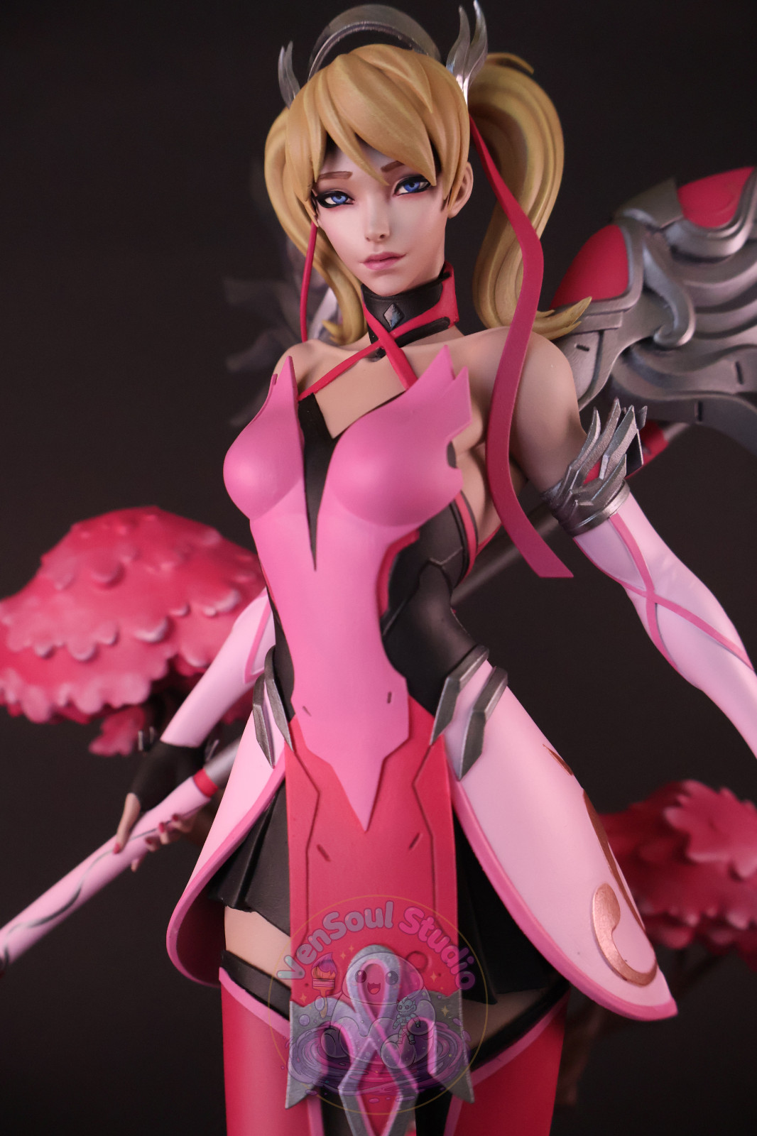 Mercy Overwatch Statue Hand Painted Collector Figure 30cm 11.8in