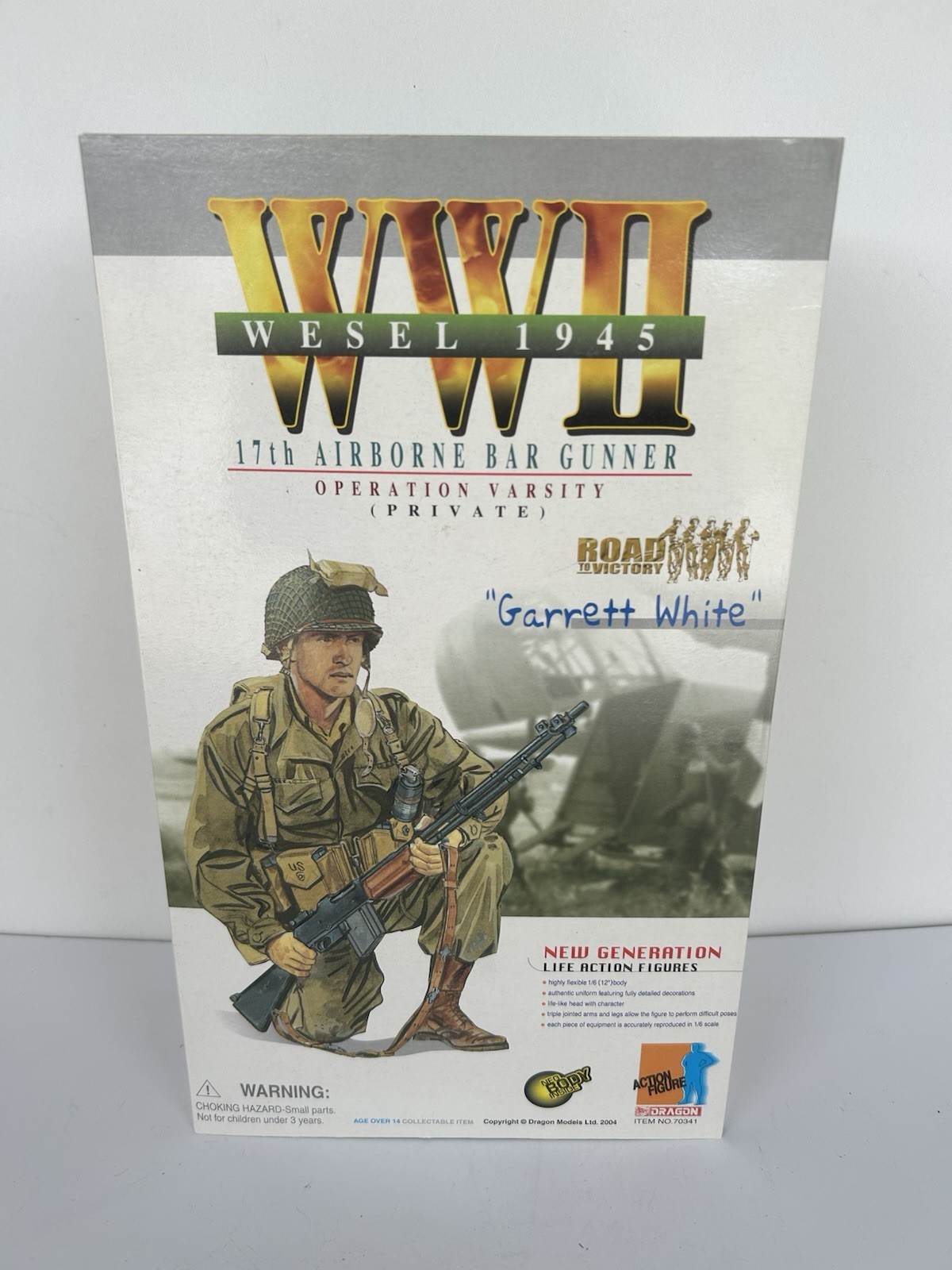 Dragon 2004 Garrett White WWII 17th Airborne BAR Gunner 1/6 Figure NIB 70341