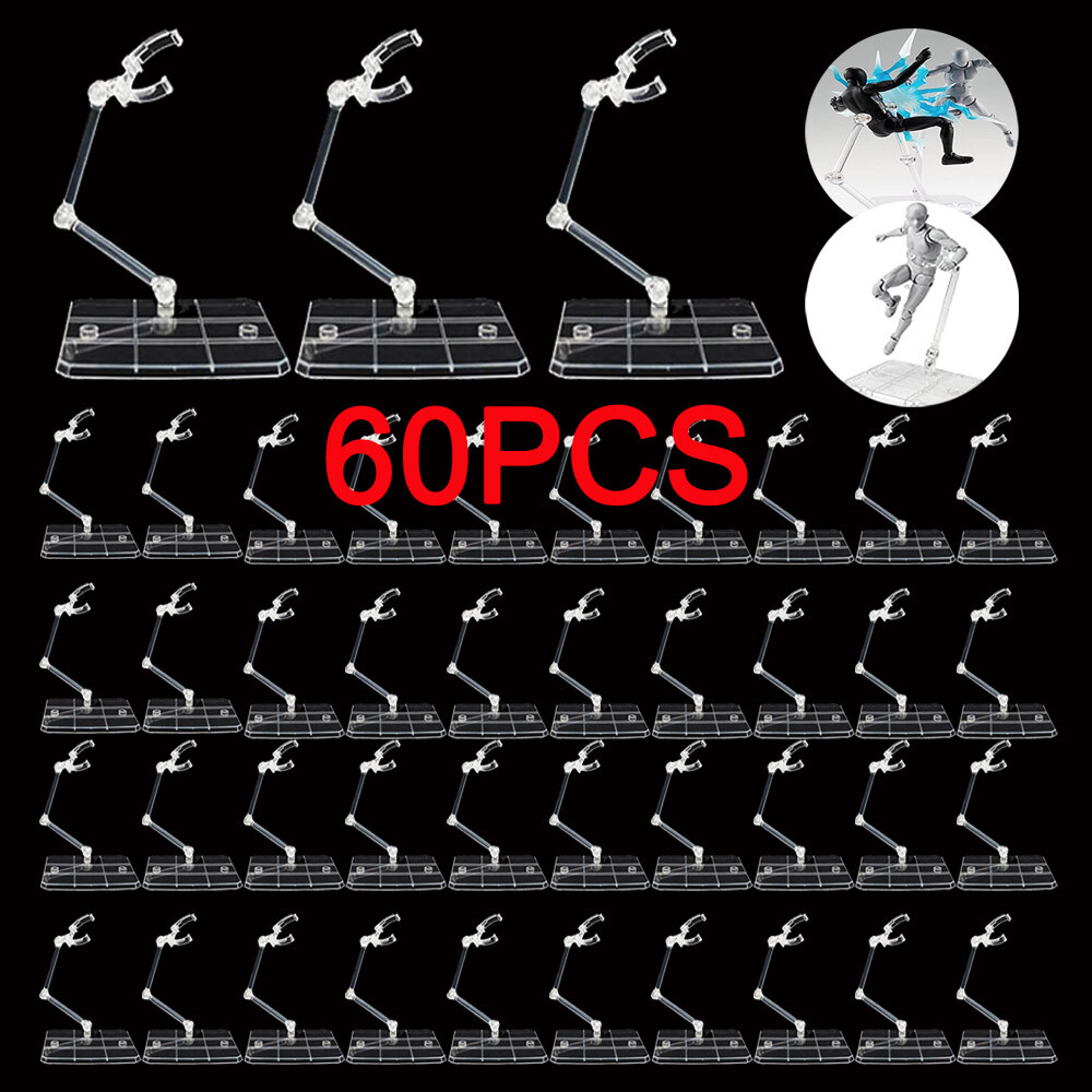 60Pc Adjustable Action Figure Display Holder Base for HG144 Doll Model Stand USA
