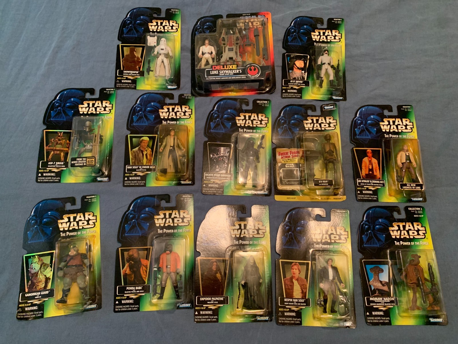 Lot Of (13) Star Wars The Power Of The Force 3.5&Prime; Action Figures New In Package