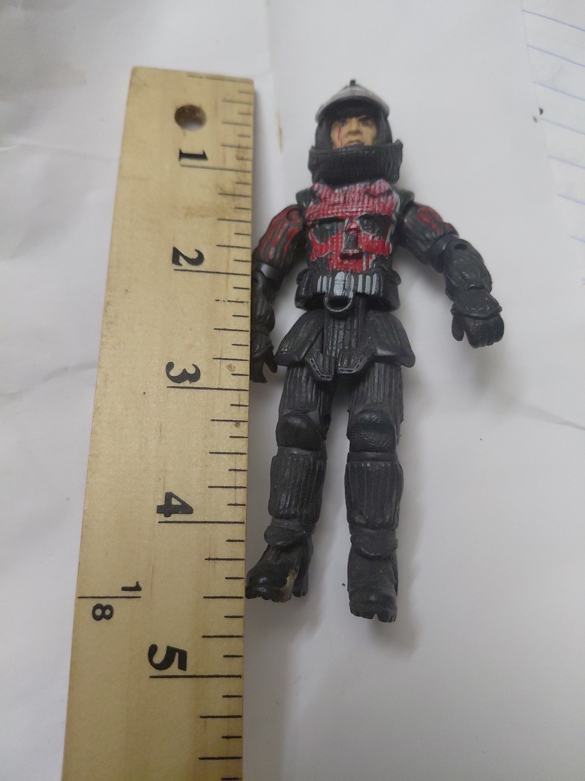 Lanard THE CORPS Elite OGRE Action Figure 4 Inch Military Black Red Vintage 2005