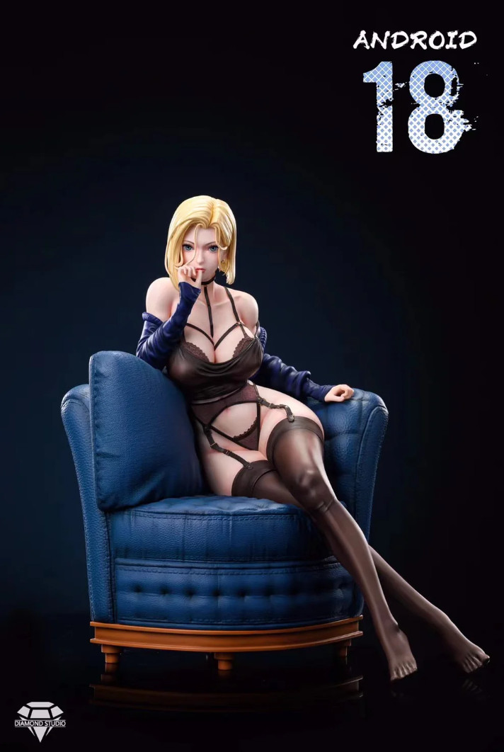 AUTHENTIC Diamond Studio 1/6 Dragon Ball Android 18 Painted Statue IN STOCK