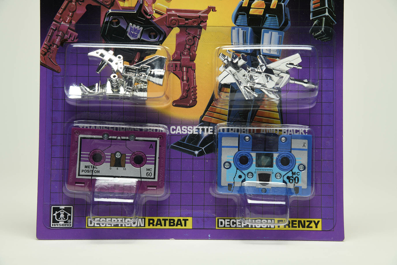 Transformers G1 Reissue Cassette Decepticon RATBAT FRENZY Gift Christmas Toy