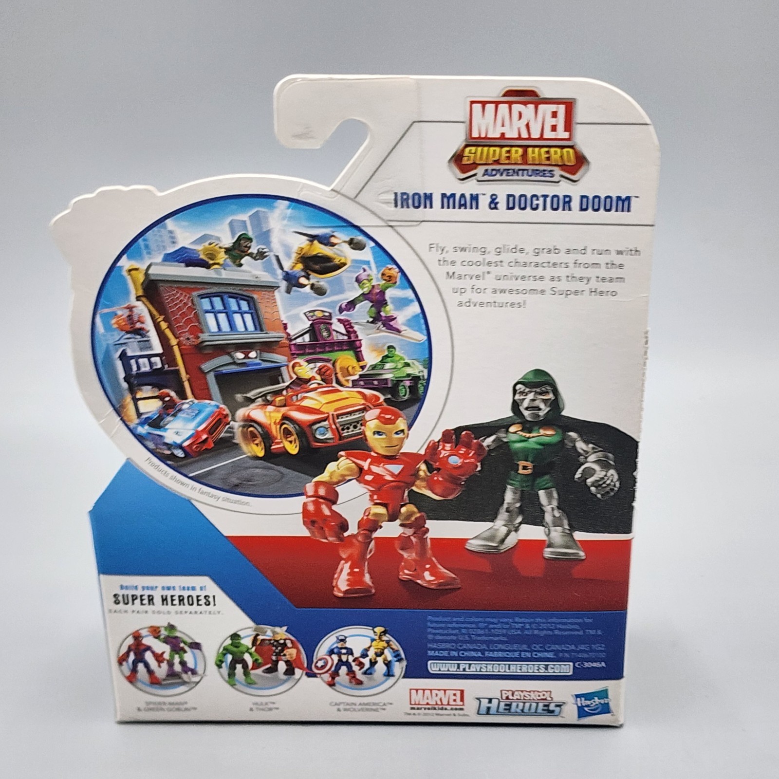 Marvel Super Hero Adventures Playskool Iron Man Doctor Doom – NEW
