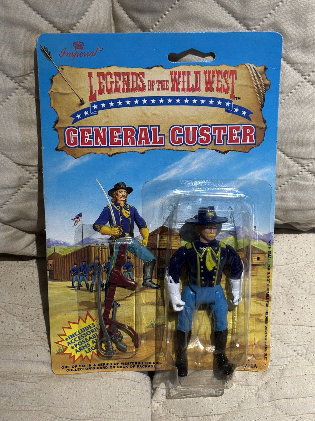 NEW Legends Of The Wild West General Custer 5&Prime; Action Figure Imperial 1991