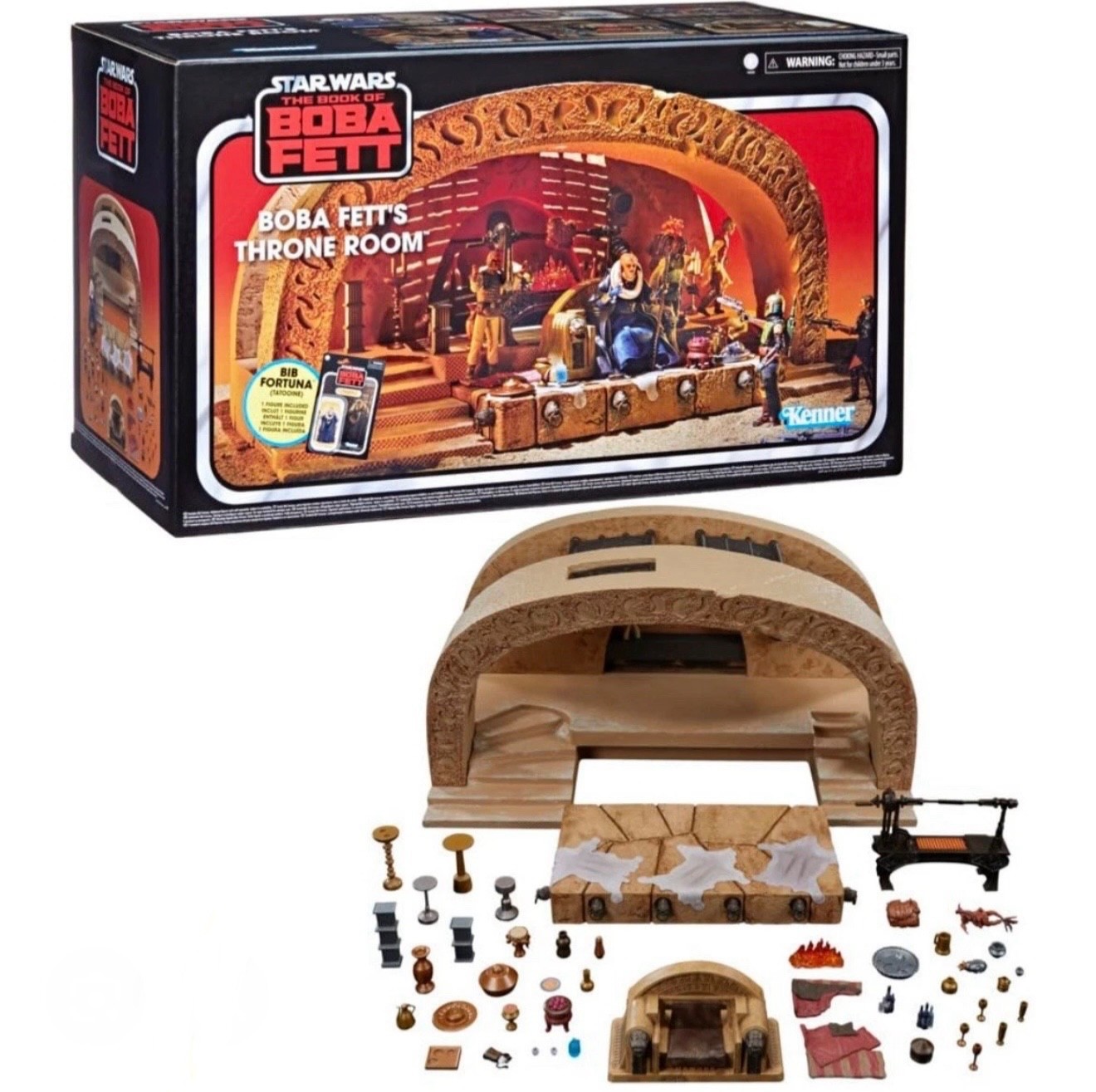 Star Wars VINTAGE COLLECTION Jabba/Boba Fett Throne Room 3.75” DIORAMA PLAYSET