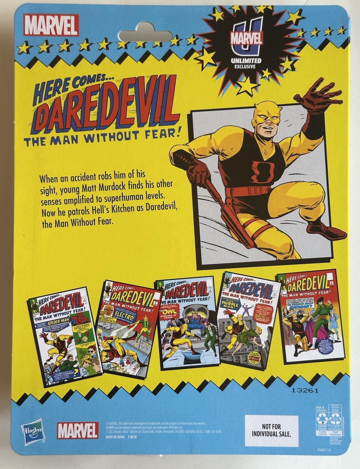 Marvel Legends Daredevil Yellow Suit Figure 2022 Unlimited Exclusive Retro | New