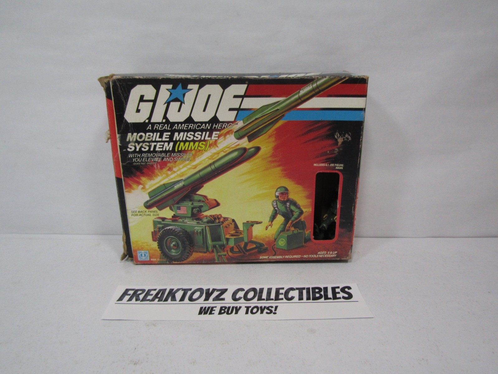 1982 GI Joe Mobile Missile System MMS (Damaged Box) (Proof of Purchase Cut Out)