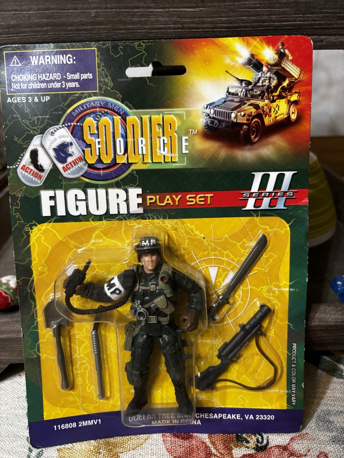 SOLDIER FORCE Series 3 MP Big Chuck Figure Chap Mei Military Police VTG Y2K