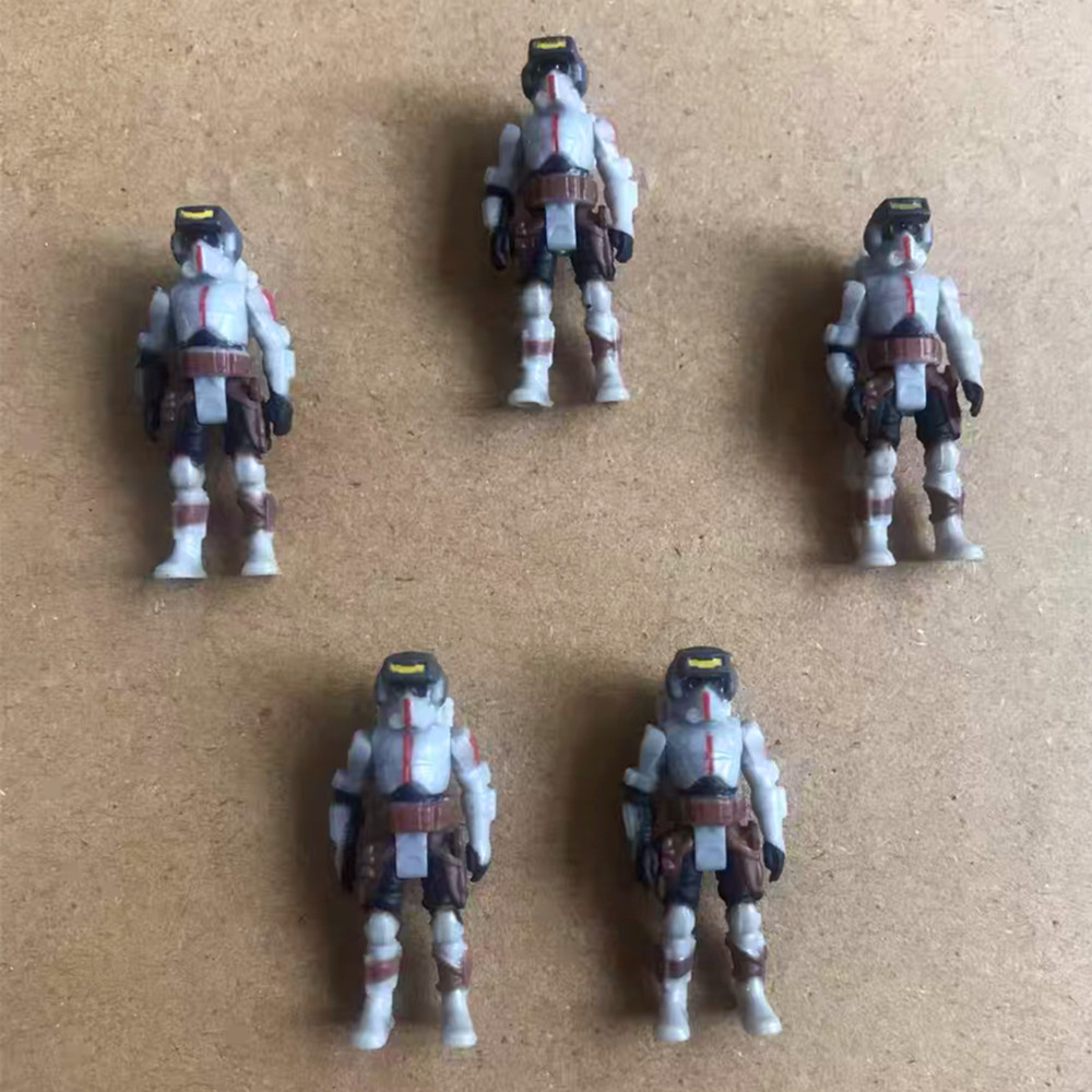 5pcs Star Wars Micro Galaxy Squadron Bad Batch Clone Trooper Figure Rare Chase