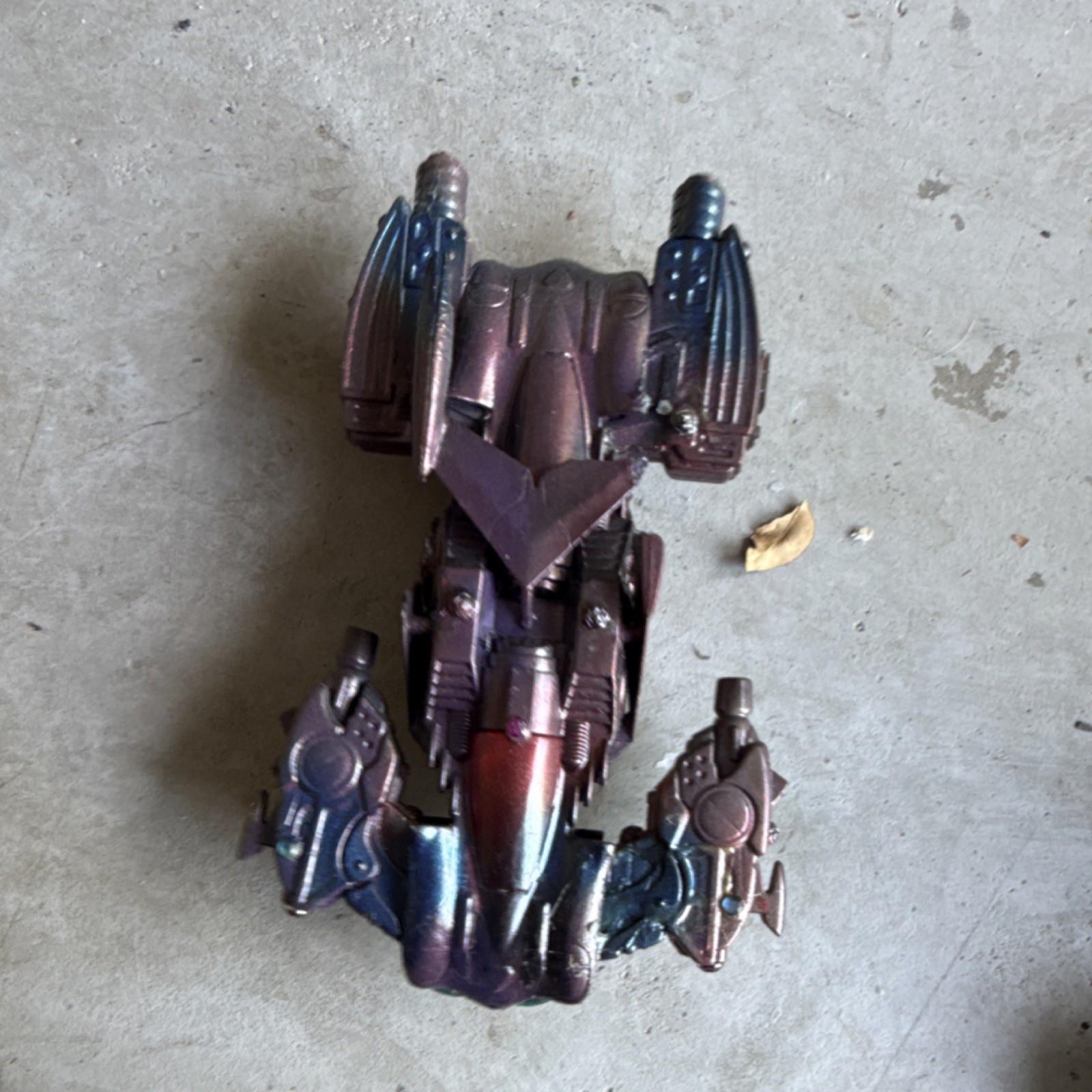 Futuristic Sci-Fi Multicolor Metallic Action Figure Vehicle Car Toy Plastic