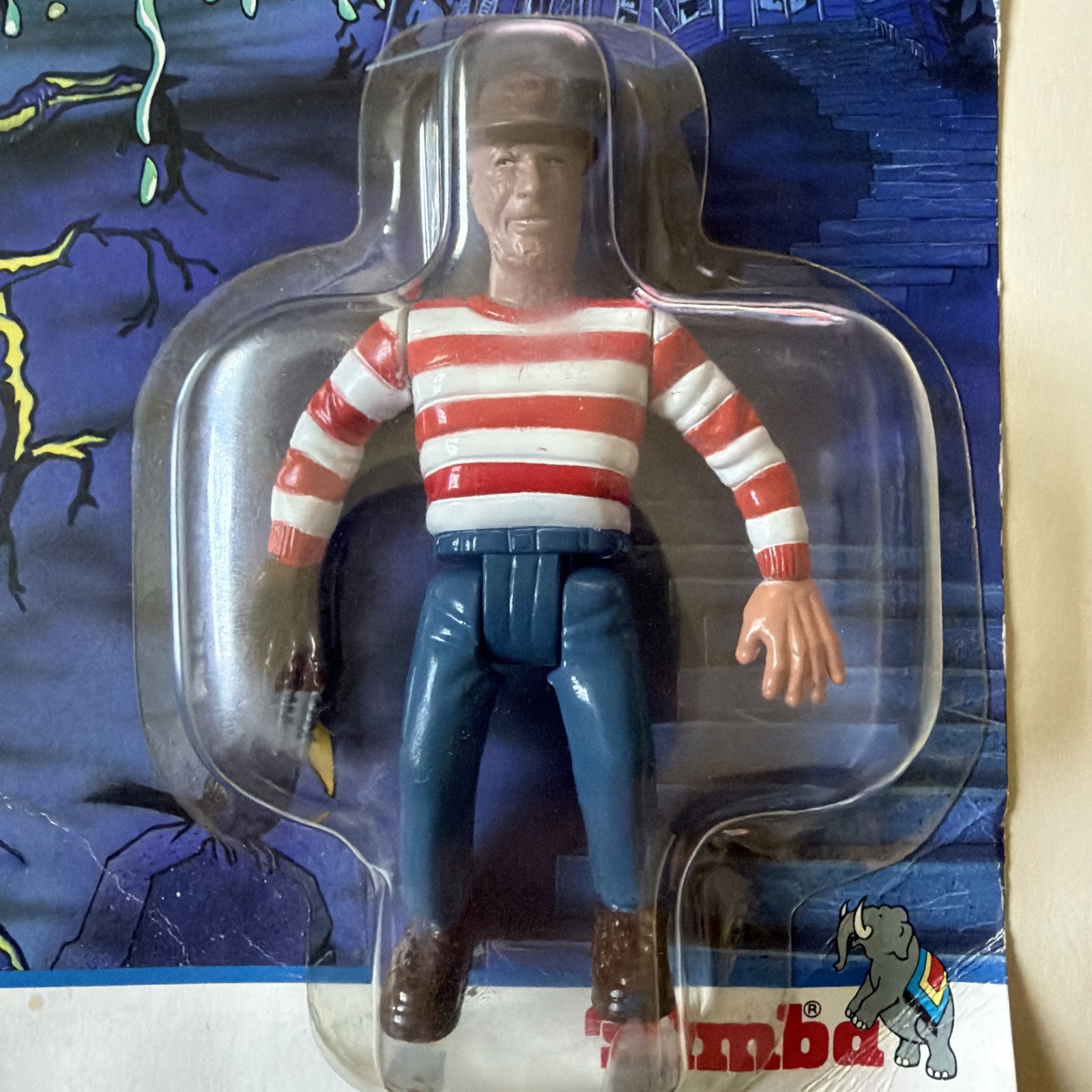Rare Sharp Hand Joe Freddy Krueger Knockoff Sealed MOC Simba Monster Vampire Toy