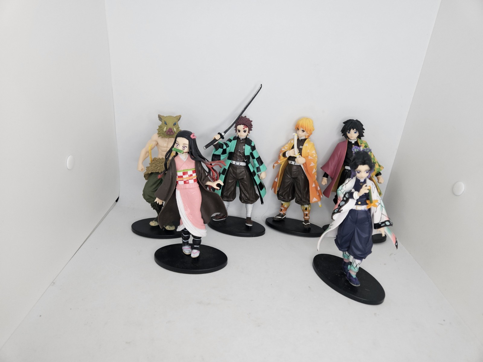 Demonslayer figures Lot Of 6 With Stands Used Condition Action Figures Toys