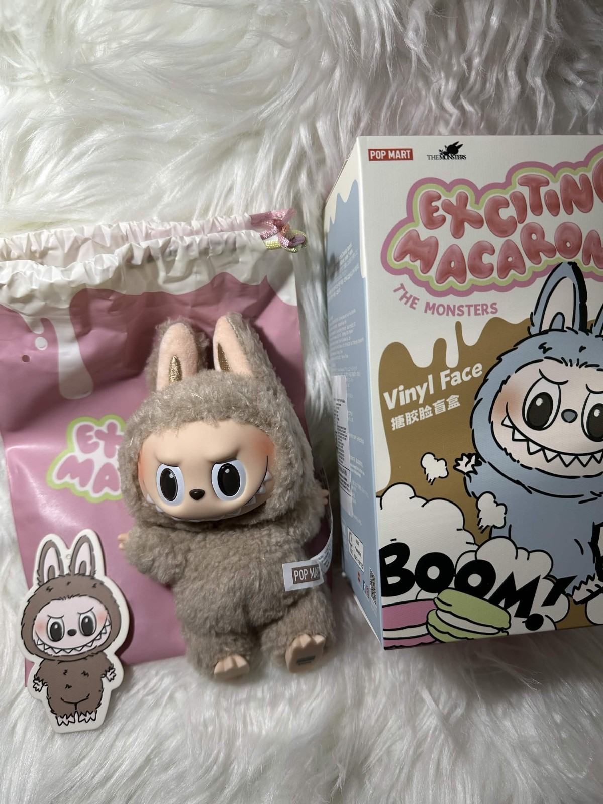 AUTHENTIC POPMART LABUBU MONSTERS – CONFIRMED HAVE A SEAT/MACARON (VINYL FACE)