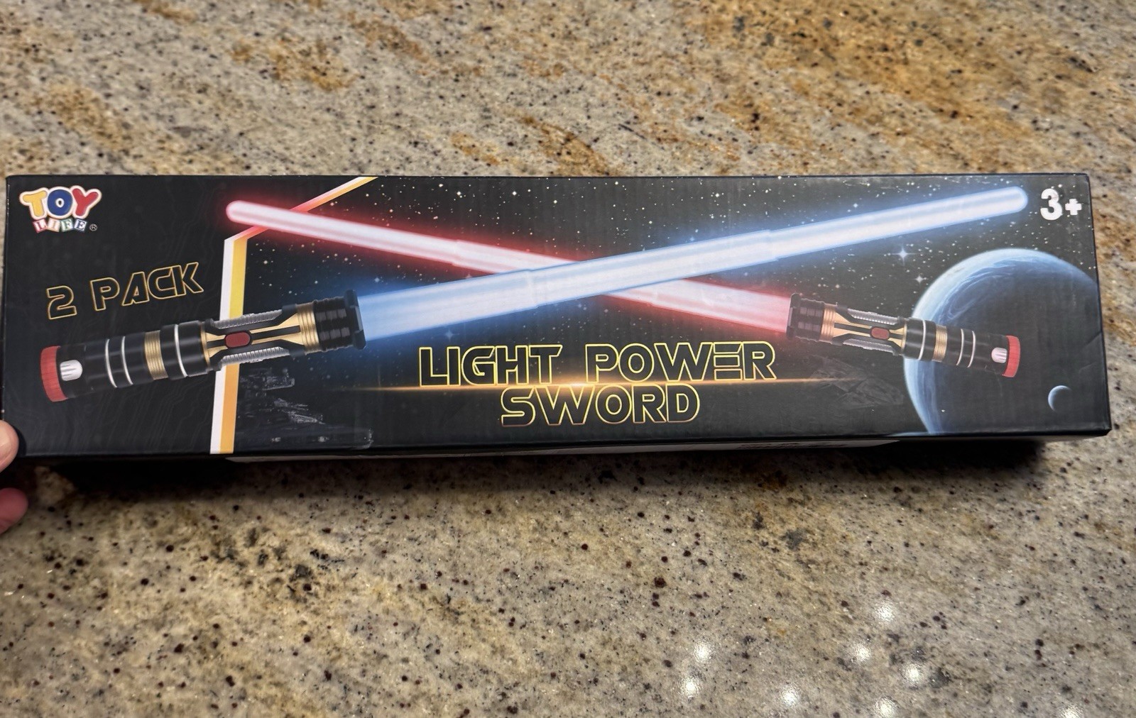 2 Lightsabor Light Power Swords NEW In Box – Colors Change Blue Red Purple