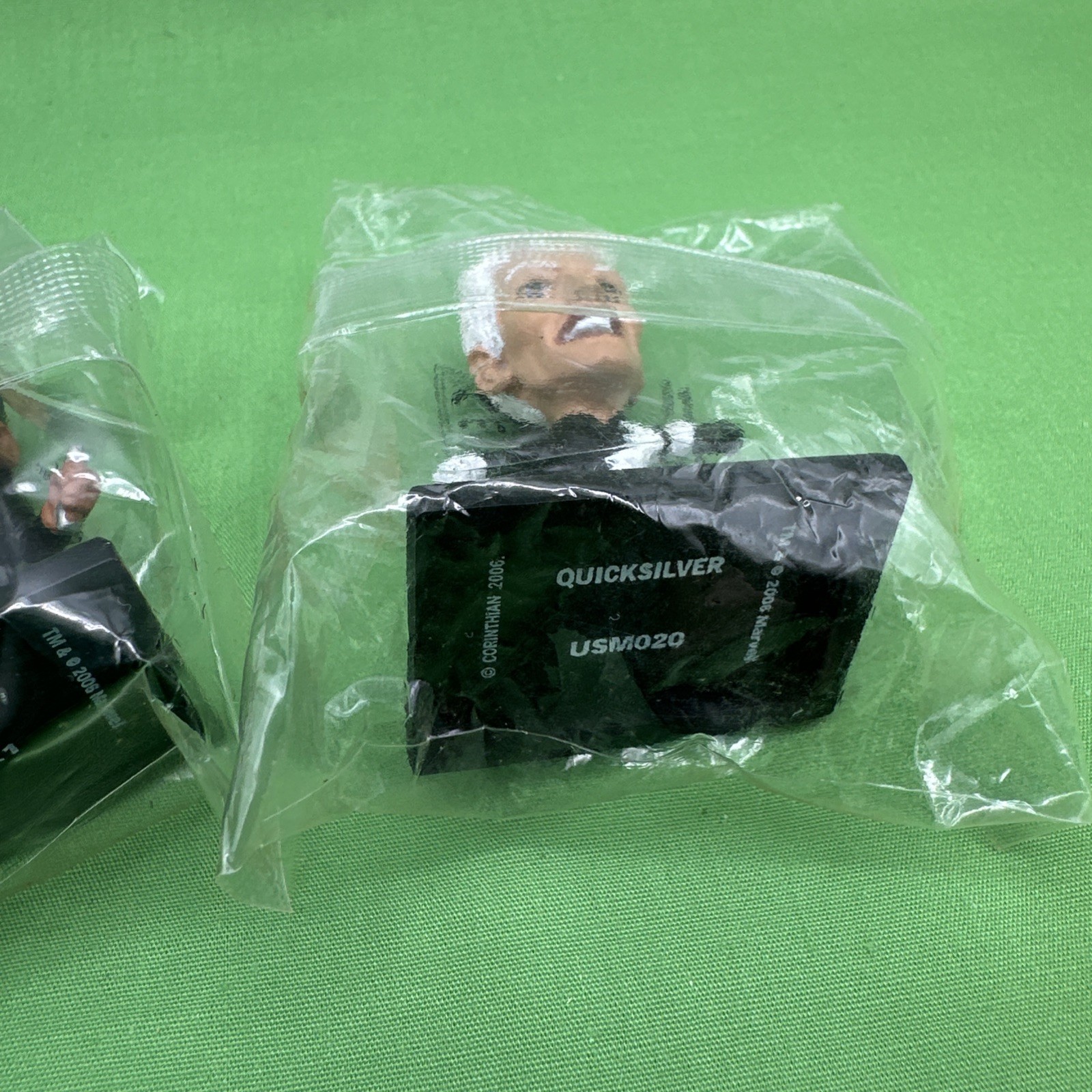 2 Marvel Super Hero Corinthian Small Action Figures, Quicksilver & Blade, 2006