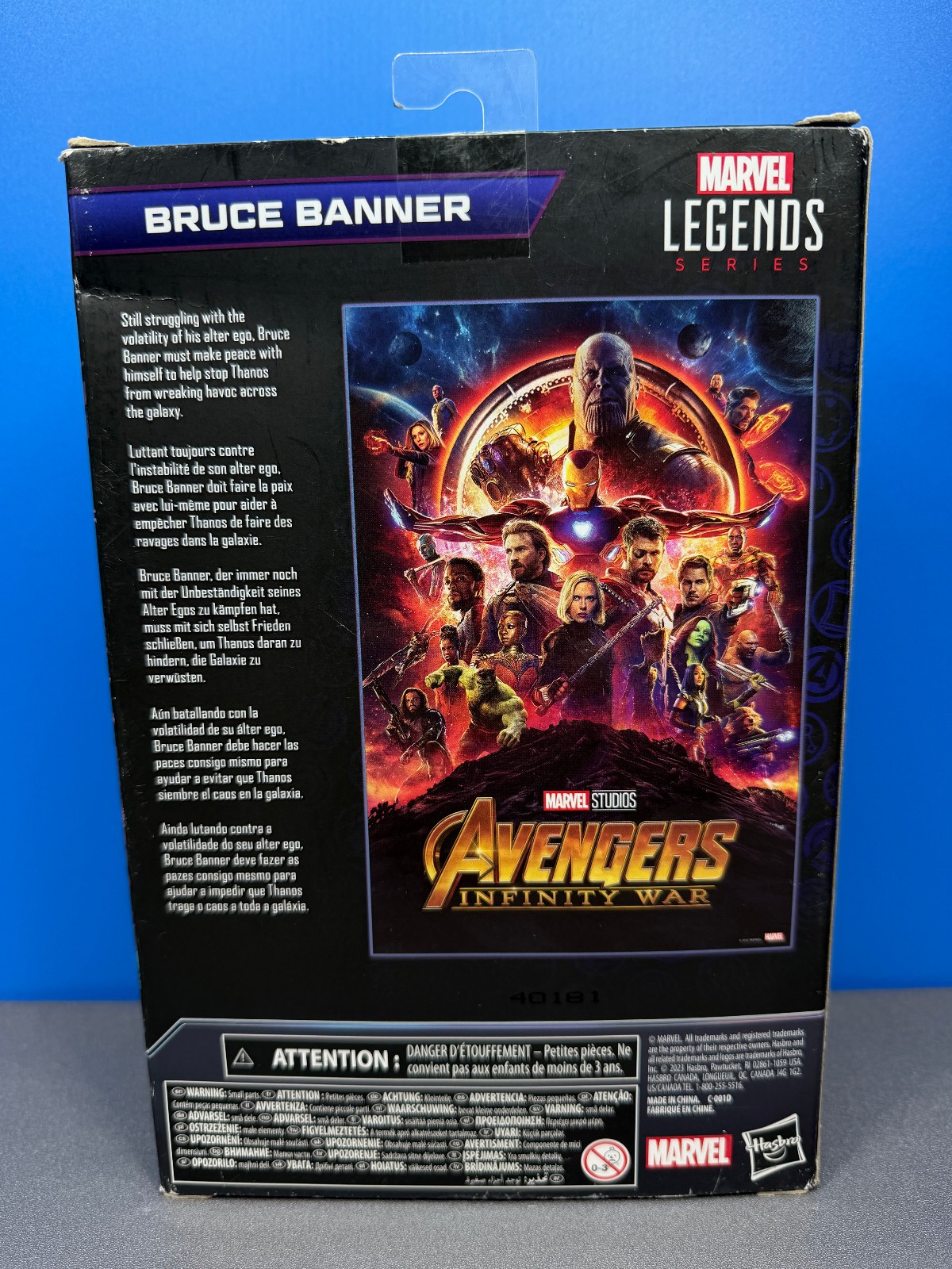 MARVEL AVENGERS INFINITY WAR SAGA BRUCE BANNER ACTION FIGURE LEGENDS SERIES NEW