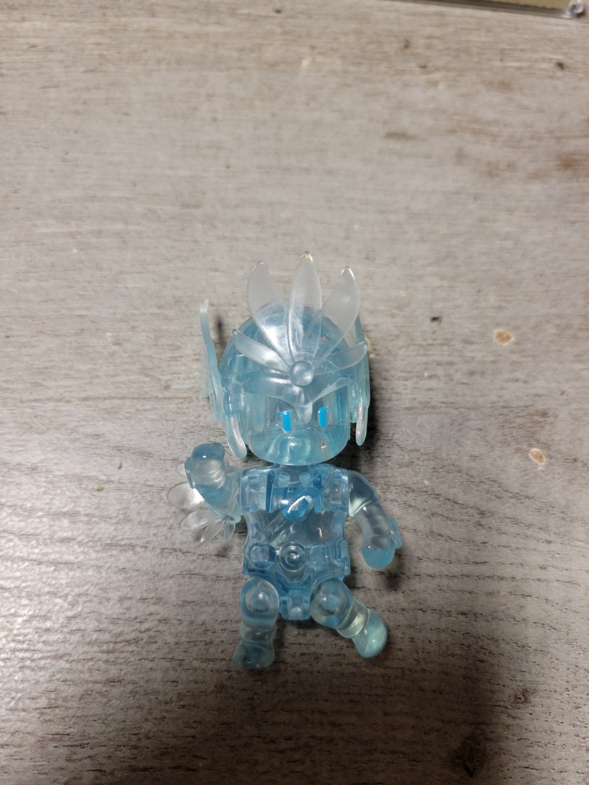 Stumble Guys Frozen Valkyrie Action Figure – Mythic Rarity Blue Transparent
