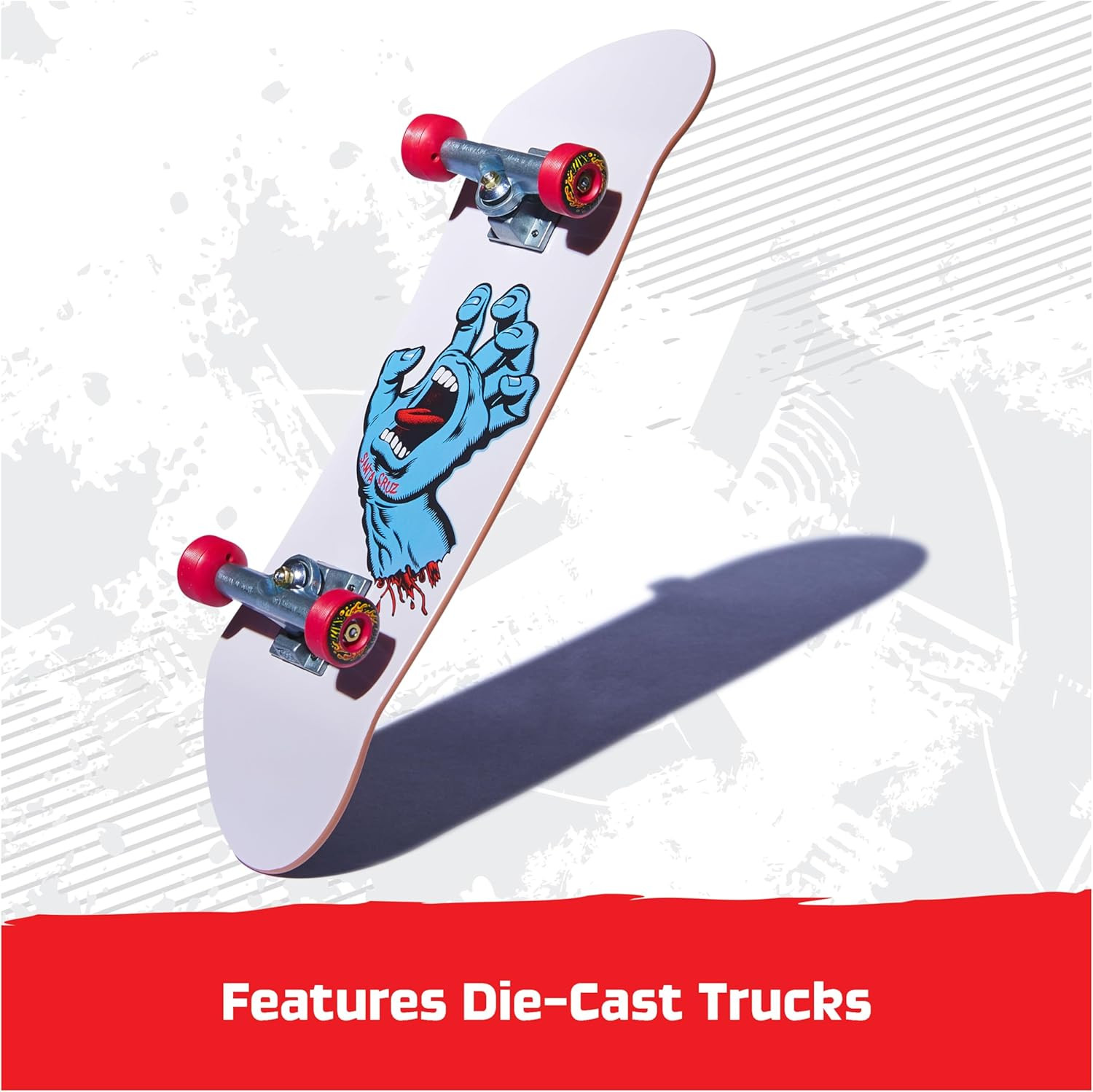 TECH DECK, Santa Cruz Handboard; Authentic Mini Skateboards, Kids Toys for Boys
