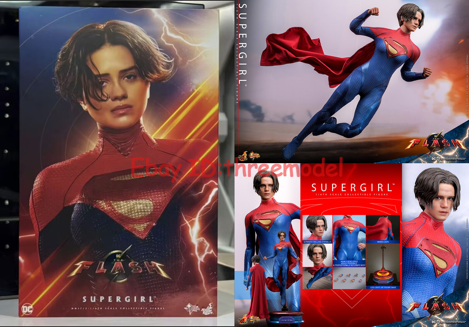 Hot Toys MMS715 1/6 The Flash Supergirl Action Figure IN STOCK
