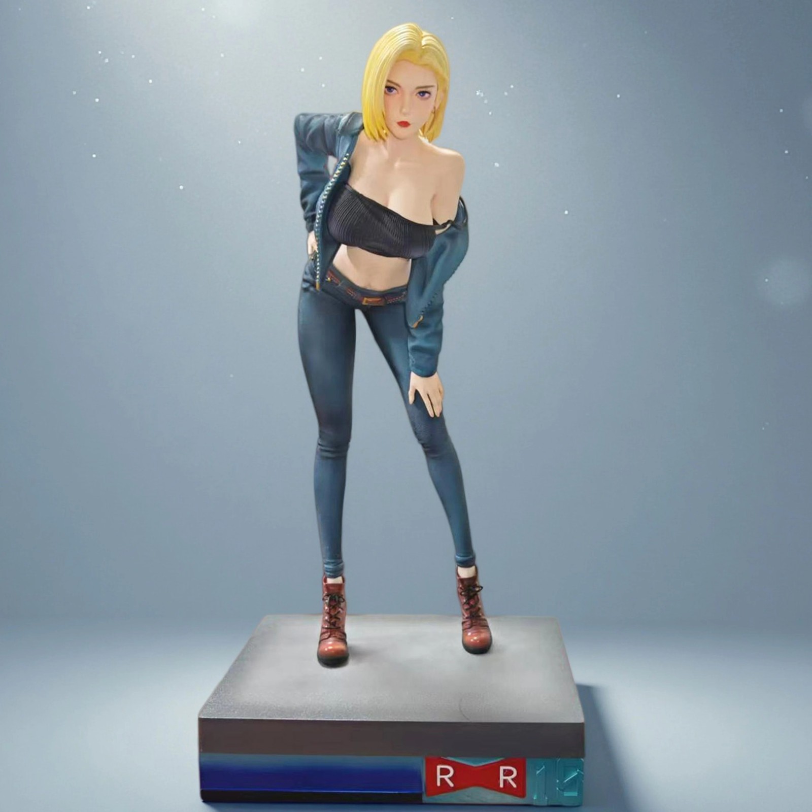 NEW Anime Figure Inspired by Android 18 PVC Model Doll Statue 32cm Unbranded