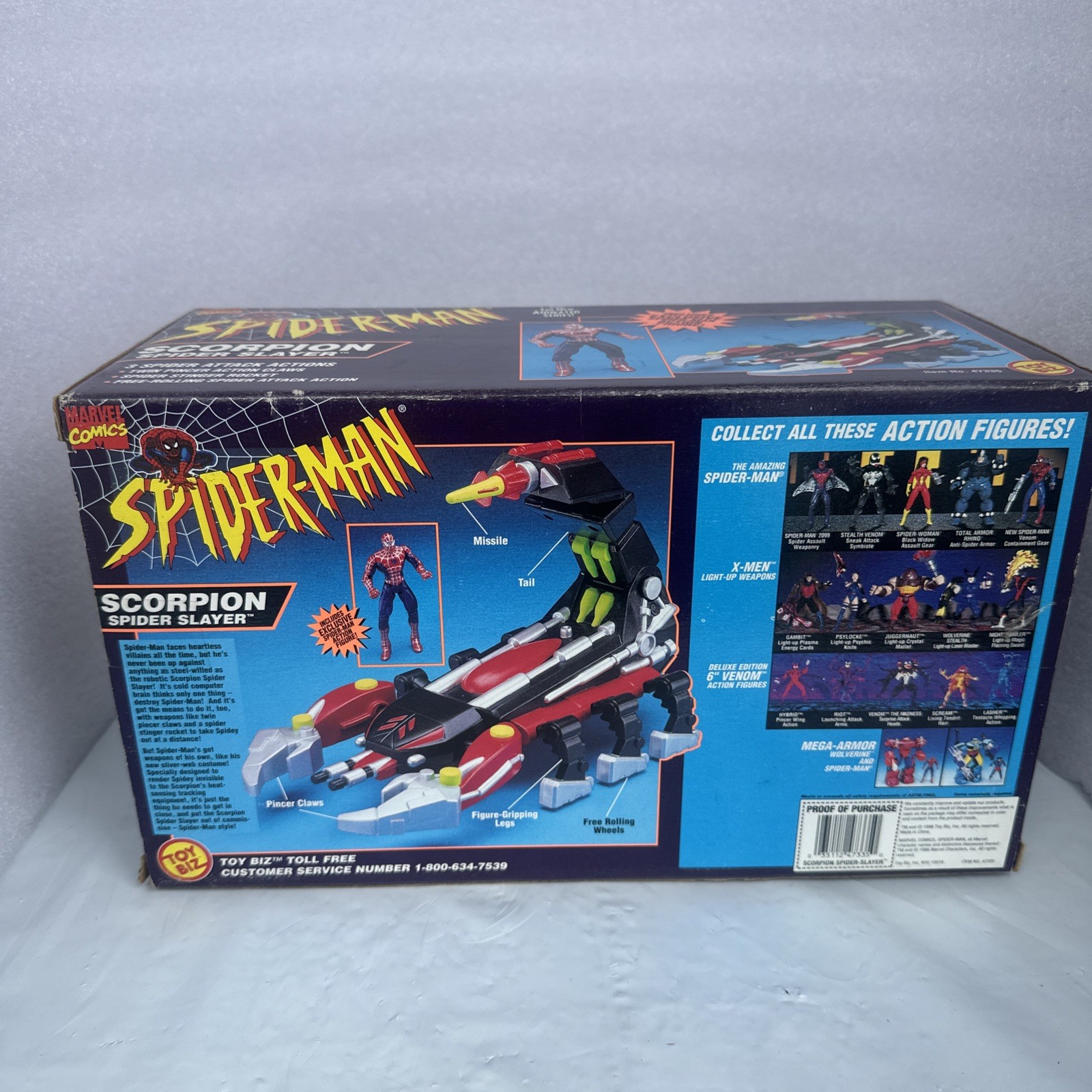 Spiderman Animated Series Scorpion Spider Slayer With Exclusive Spiderman Figure