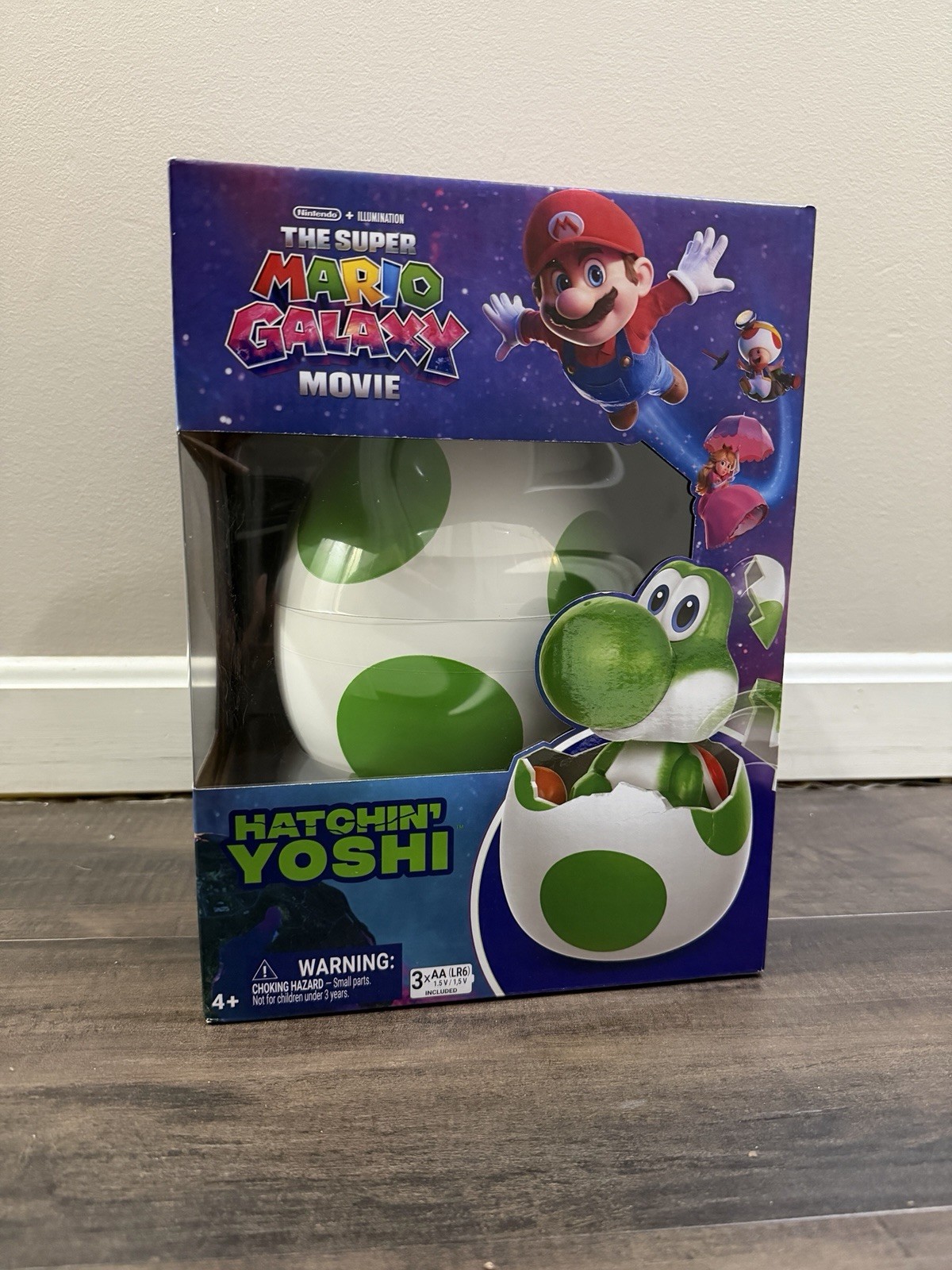 Hatchin&rsquo; Yoshi – The Super Mario Galaxy Movie Interactive Figure – Brand New
