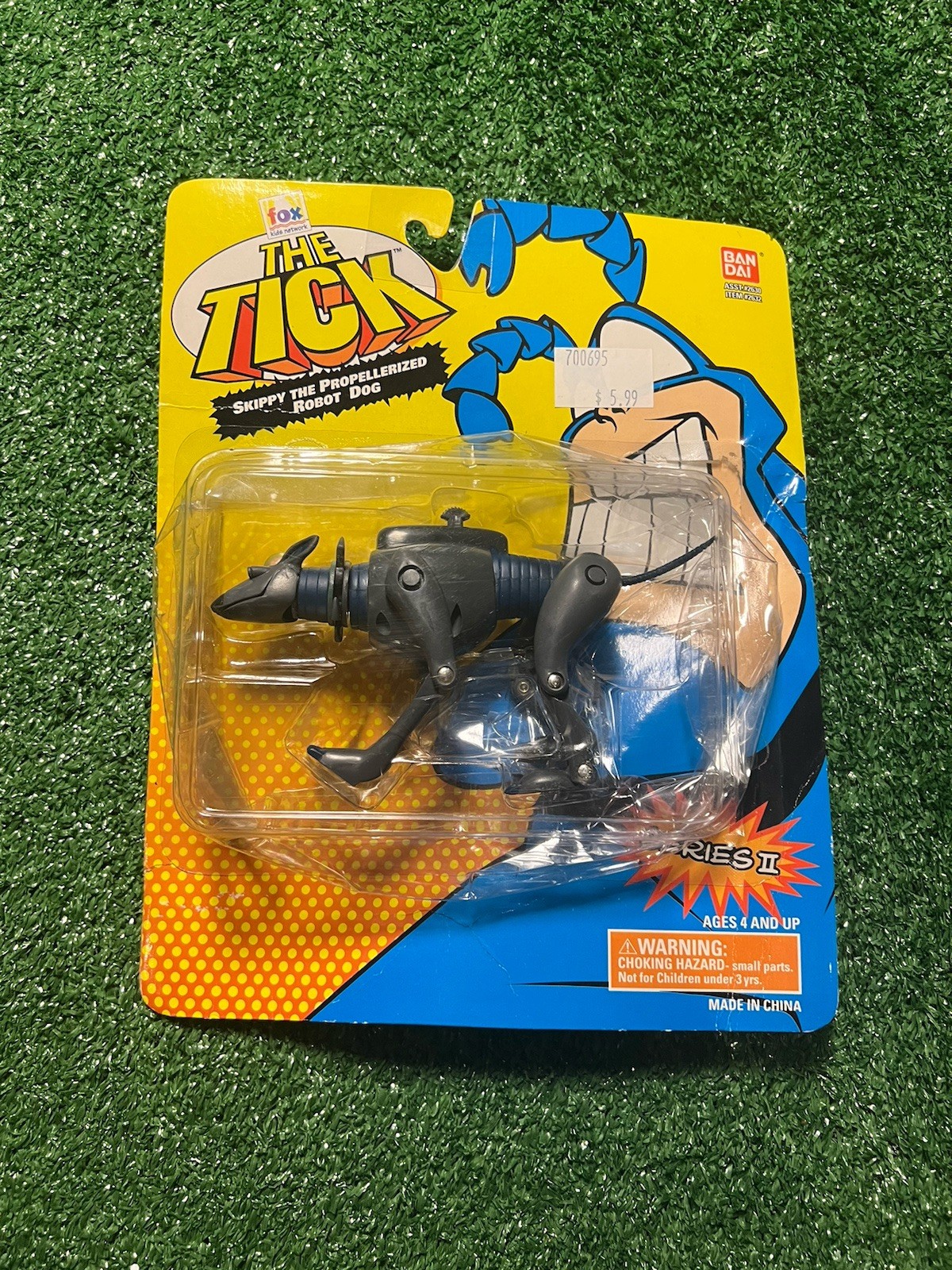 The Tick Skippy Robot Dog 1995 vintage new MOC Figure Ban Dai
