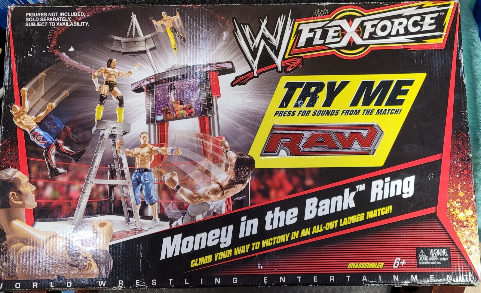 Mattel WWE Raw Flex Force Money In The Bank Ring 2010 Mattel NIB Read Desc